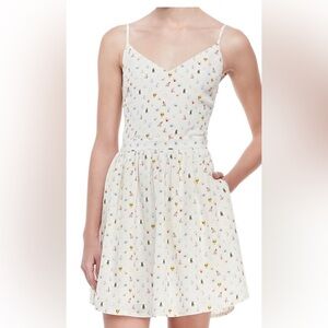 Joie Cream Sleeveless A-Line Mini Dress